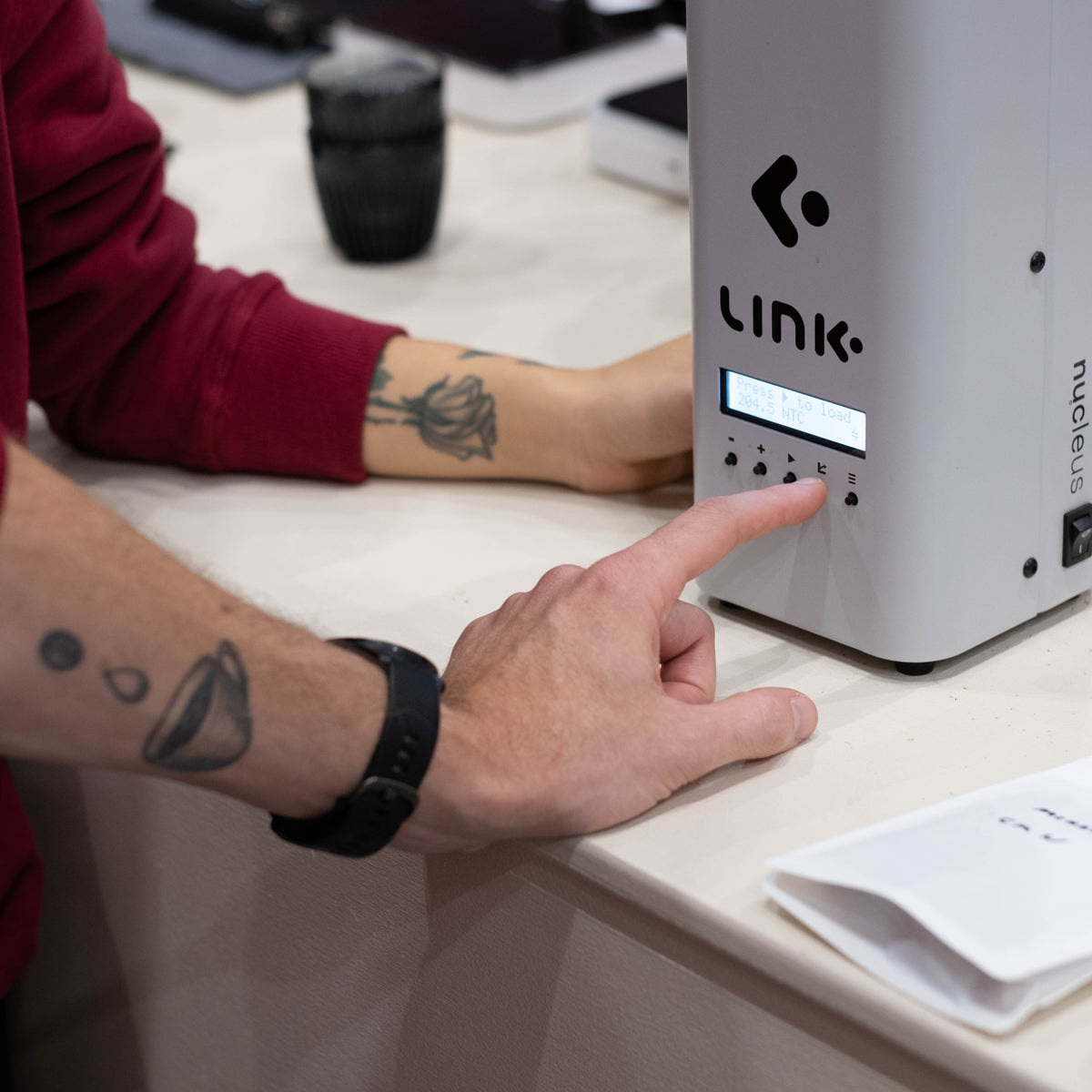 LINK - SAMPLE COFFEE ROASTER