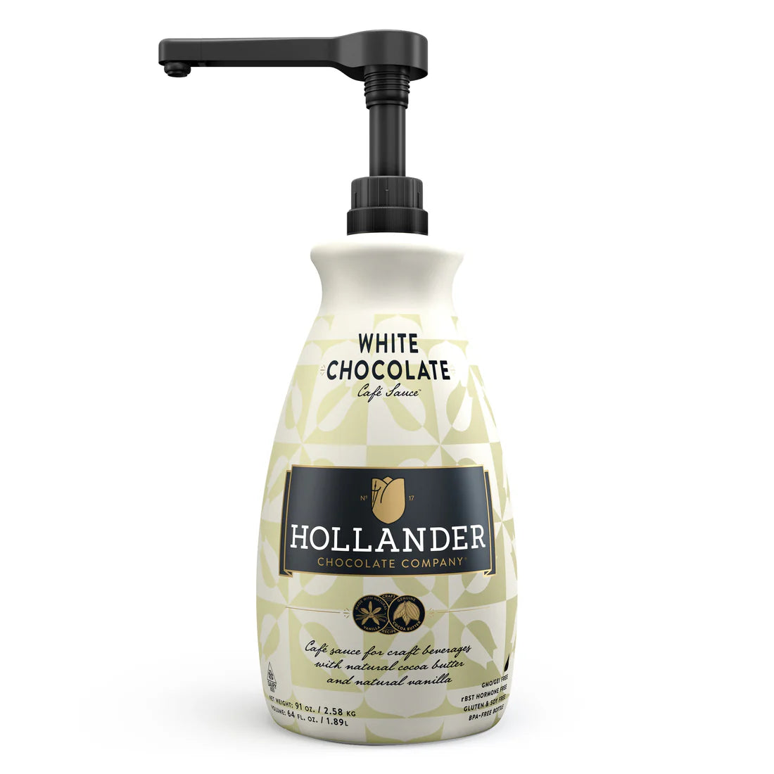 Hollander Chocolate Sweet Ground Salsa de Chocolate Blanco