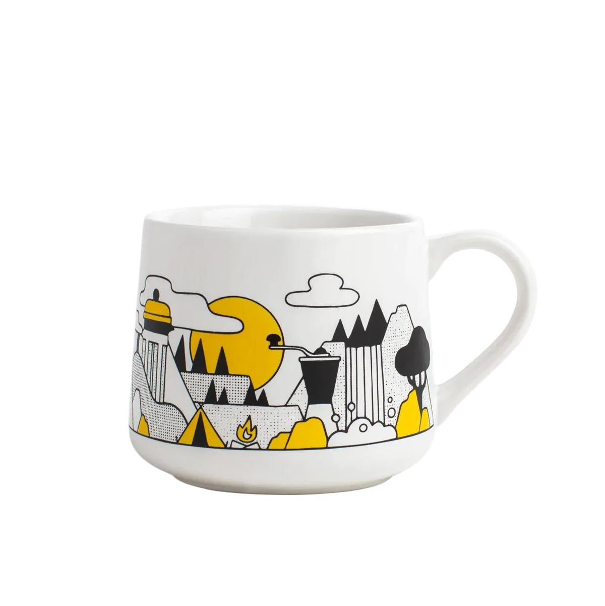 Created Co. Coffee Mountain Crescent Mug