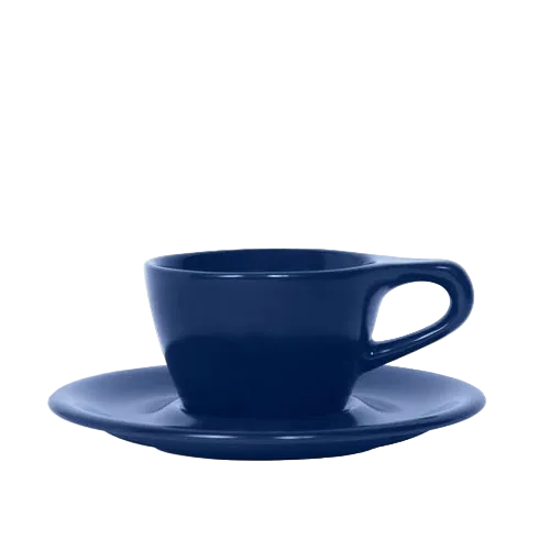 LINO SINGLE CAPPUCCINO CUP & SAUCER - INDIGO (5OZ/148ML)