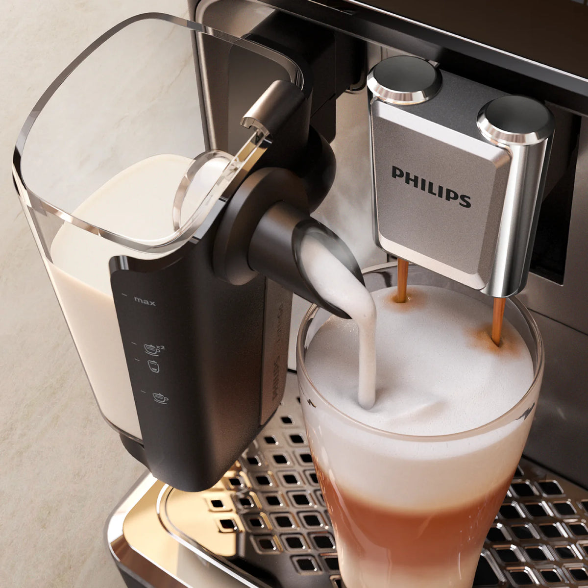 Cafetera Espresso Philips Serie 3300 Superautomática y LatteGo
